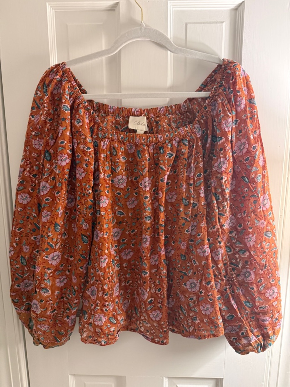 Cleobella Shania Blouse in Terracotta | Med